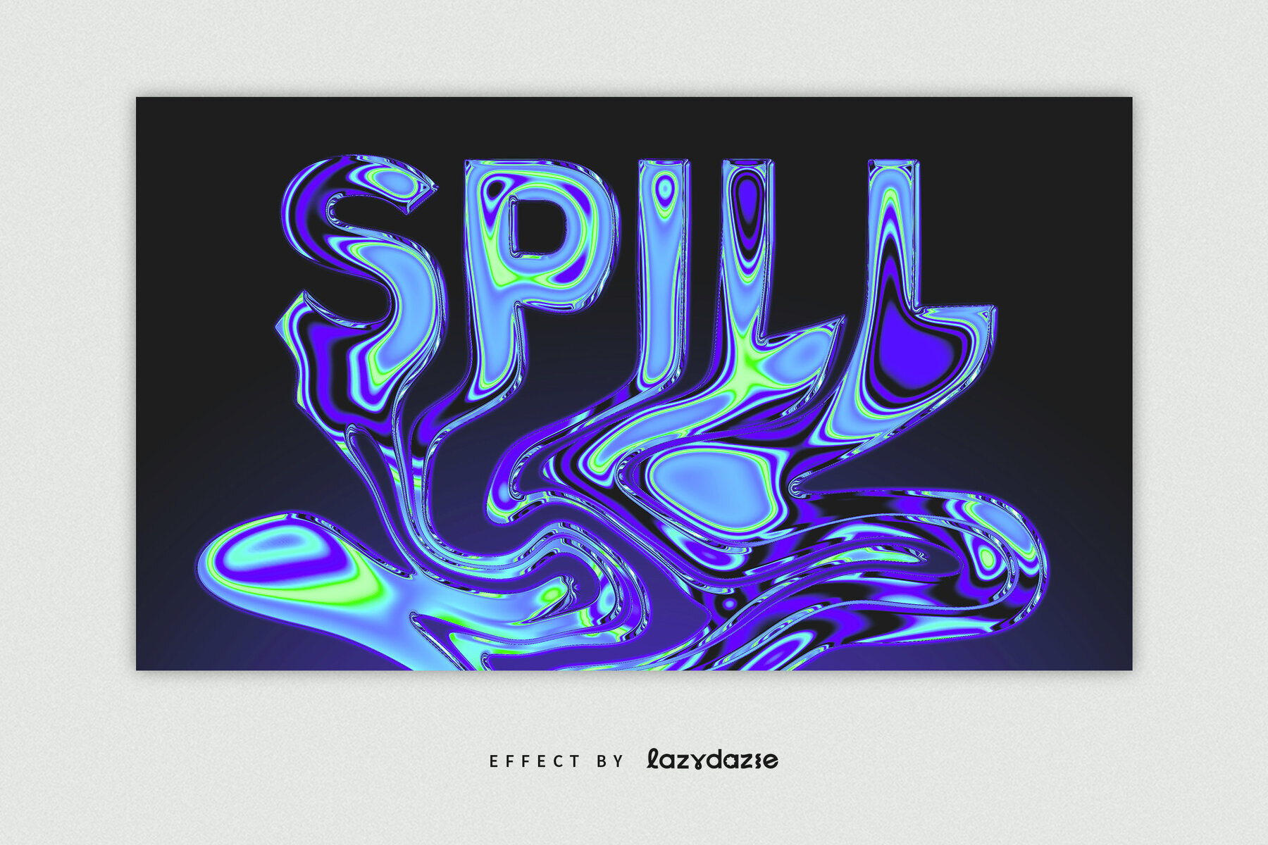 Melting Text Effect Mockup 2