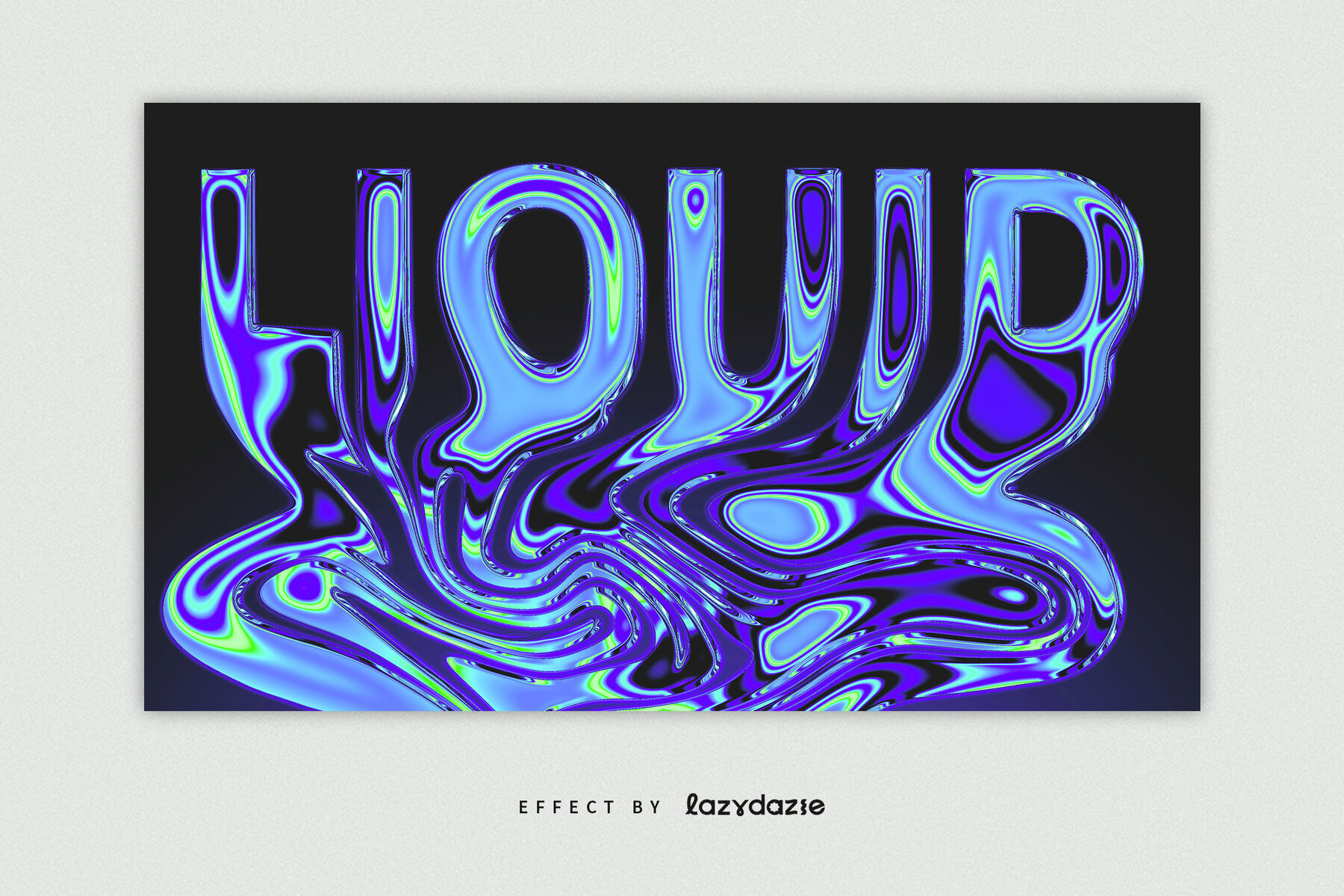 Melting Text Effect Mockup 3