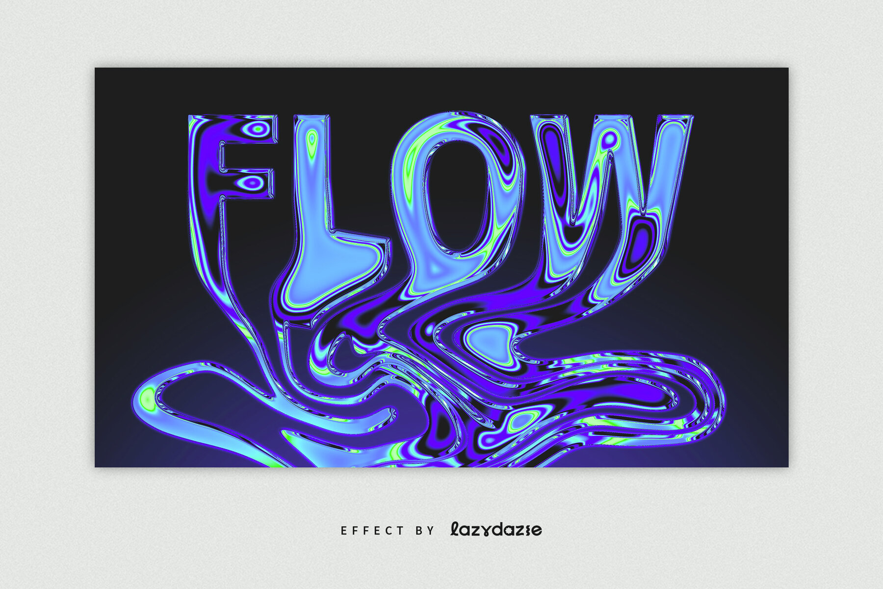 Melting Text Effect Mockup 5