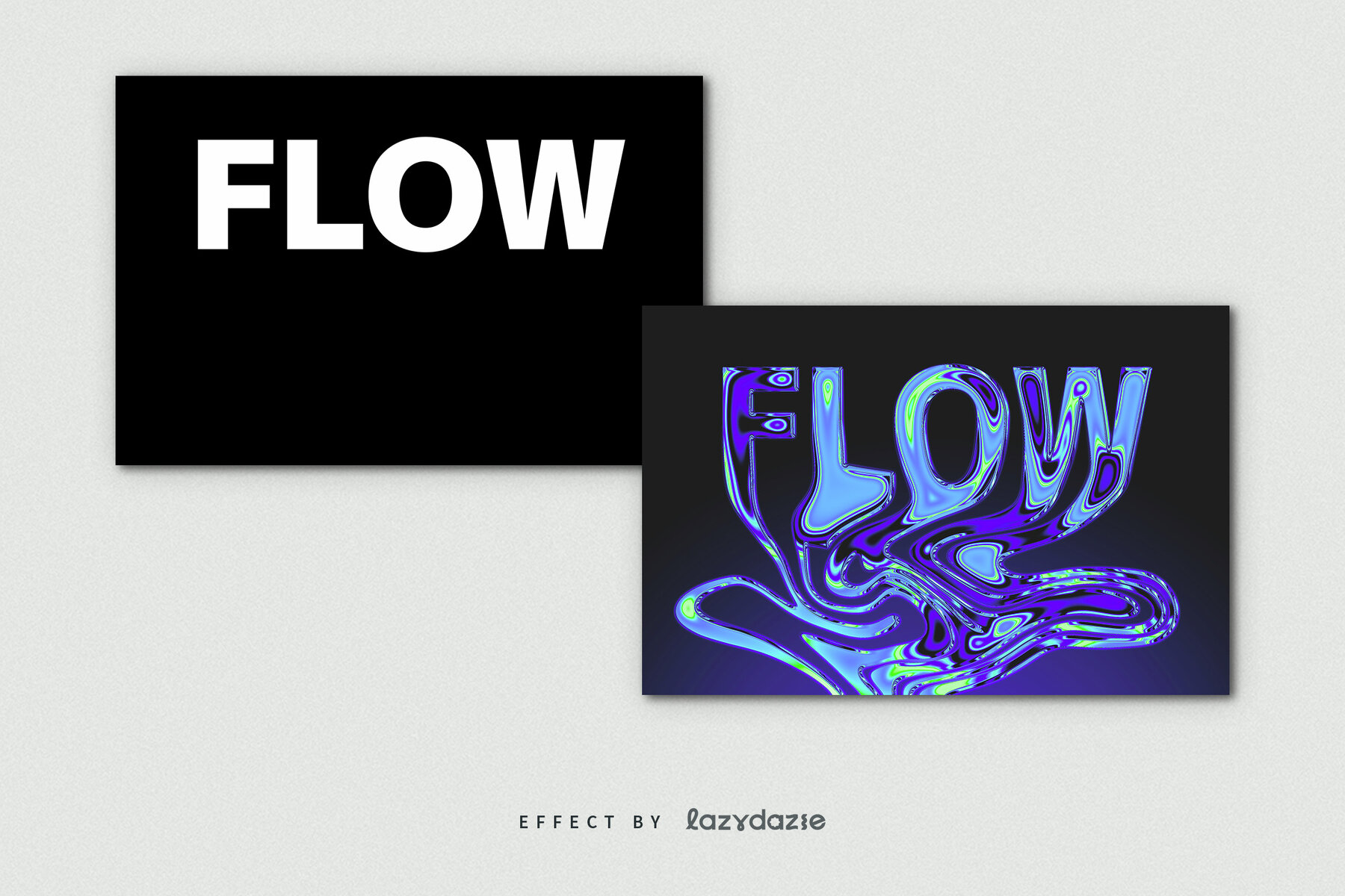 Melting Text Effect Mockup 7