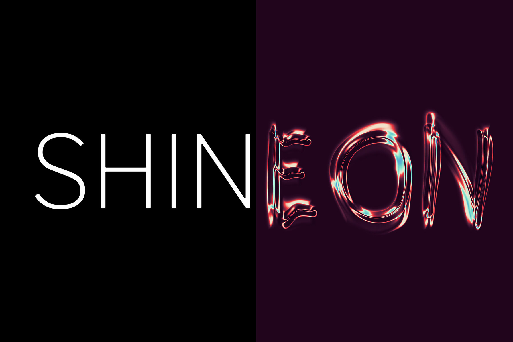 Distorted Chrome Text Effect Mockup 8