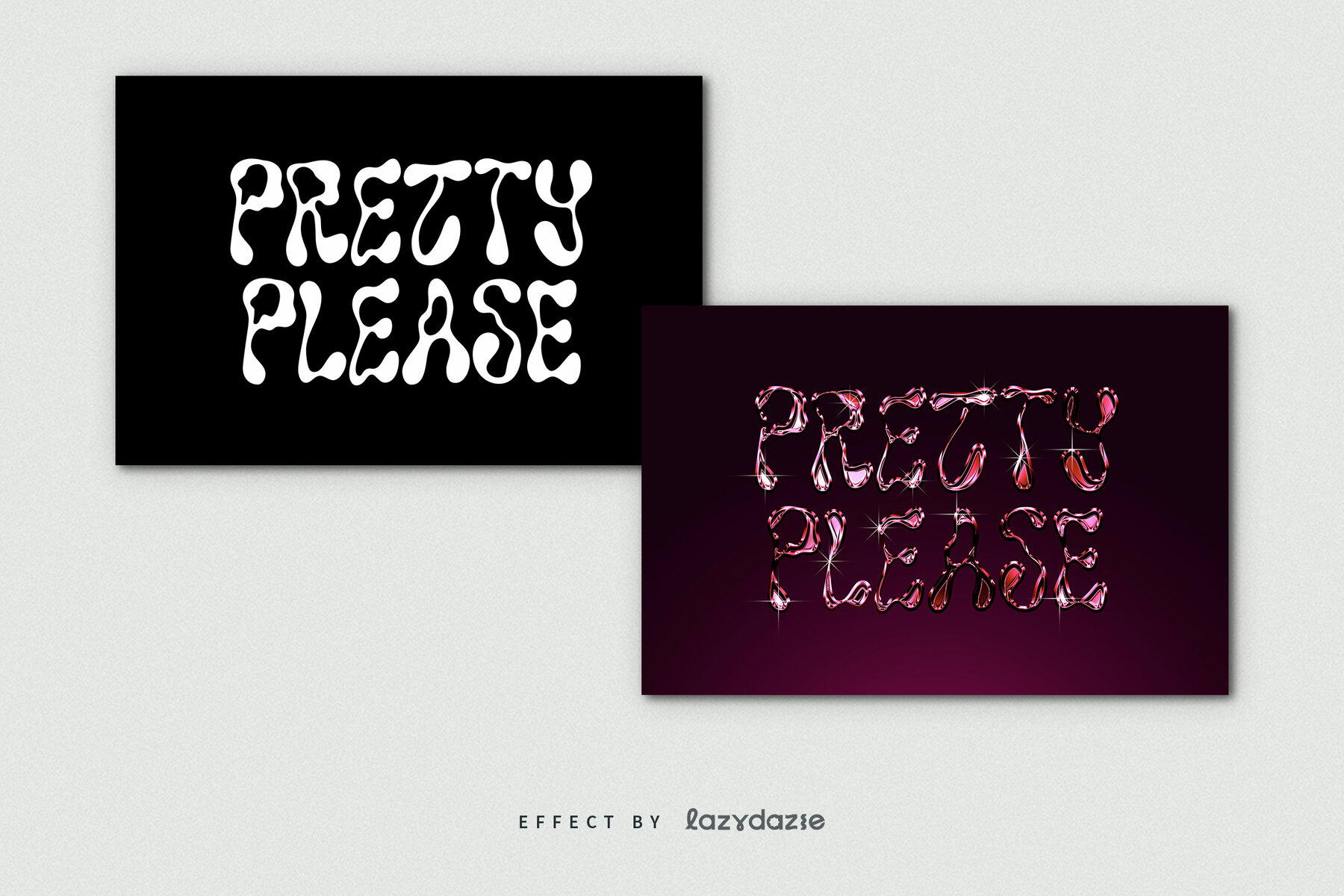Pink Chrome Text Effect Mockup 7