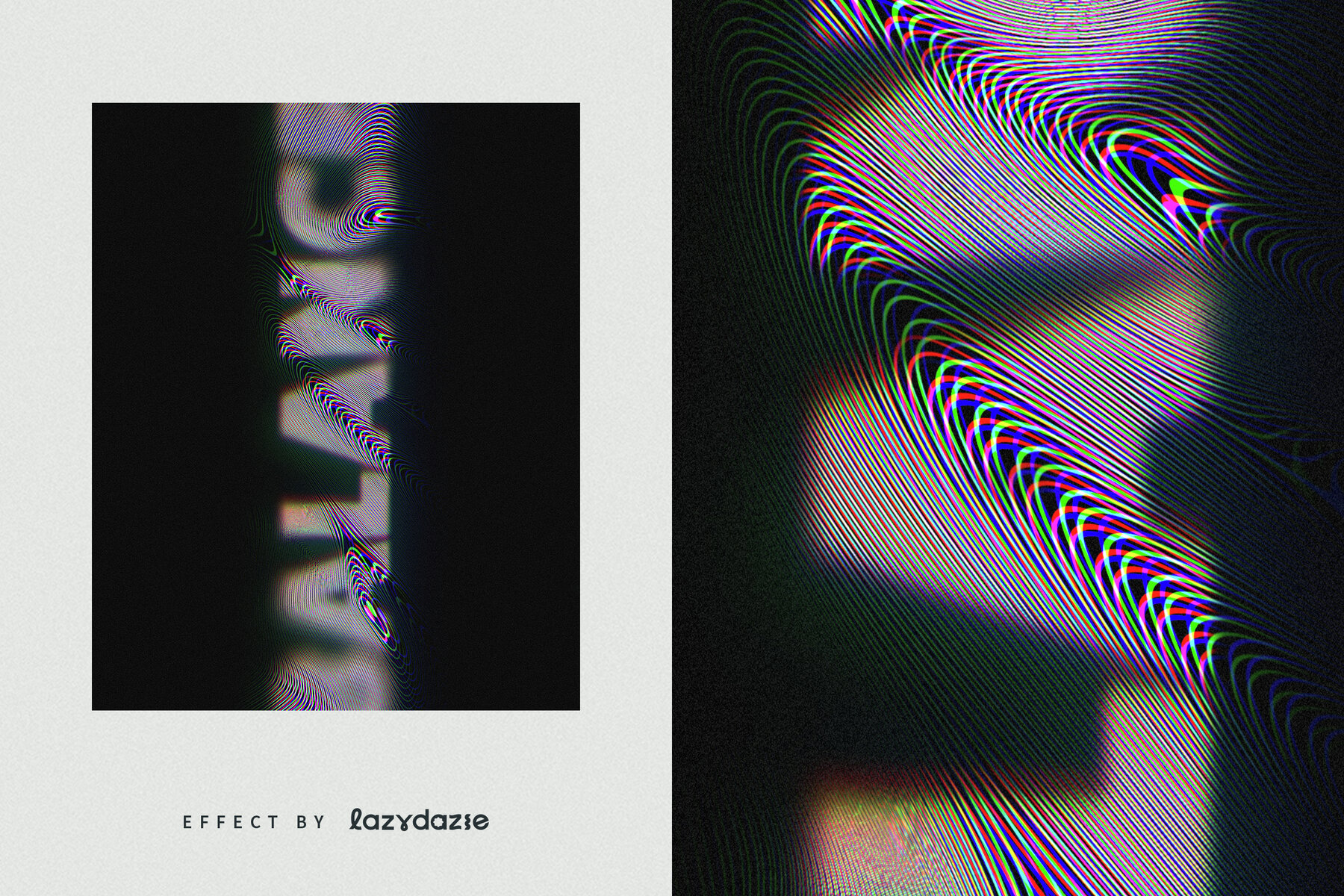 Psychedelic Swirl Text Effect Mockup 6