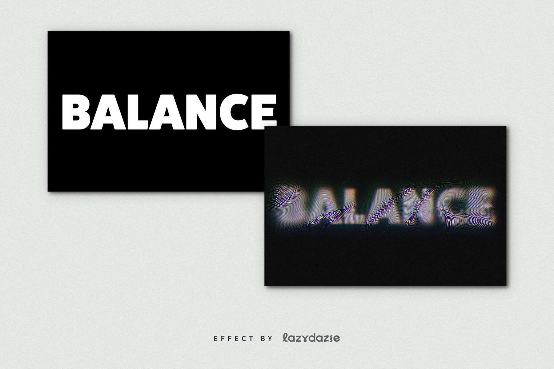 Psychedelic Swirl Text Effect Mockup 7