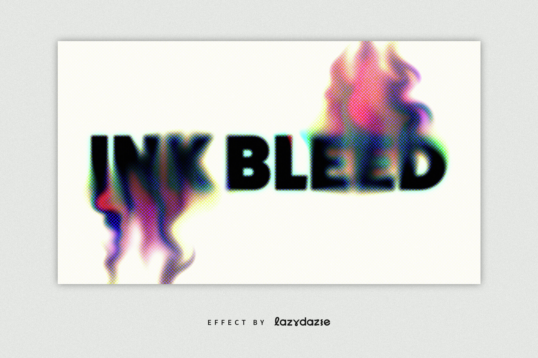 Colourful Melting Text Effect Mockup 3