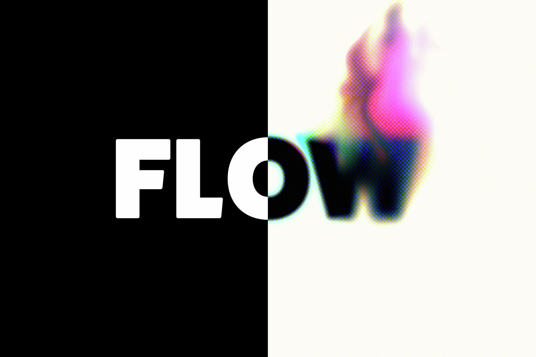 Colourful Melting Text Effect Mockup 8