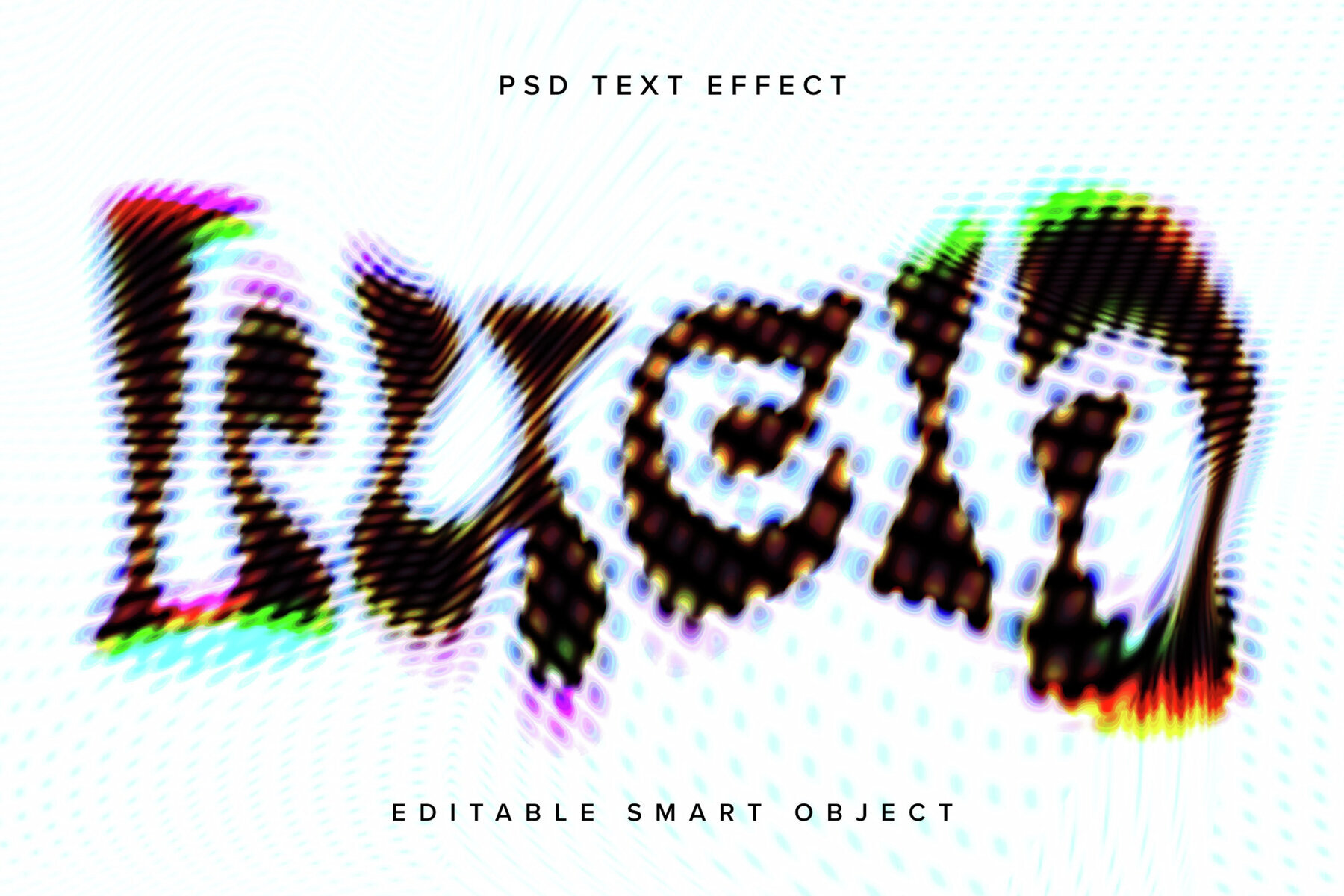 Warped Text Effect Mockup 1
