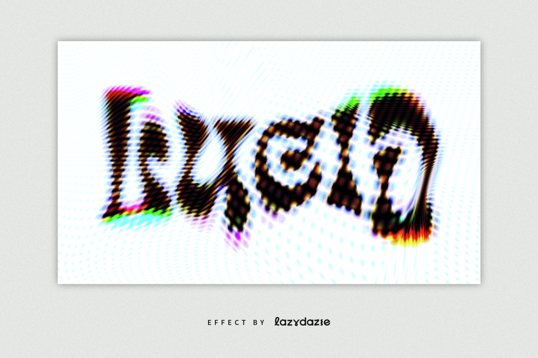 Warped Text Effect Mockup 2