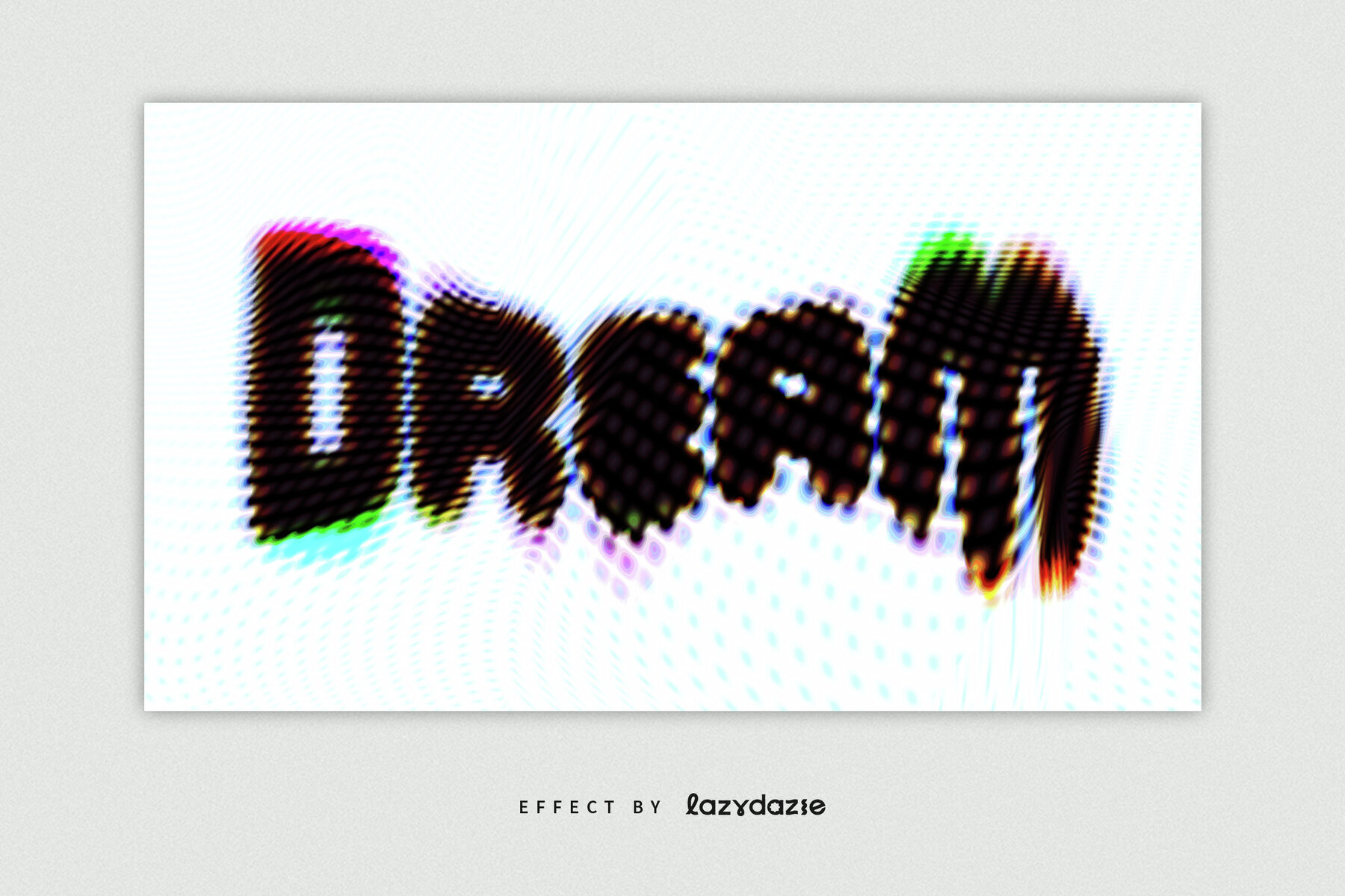 Warped Text Effect Mockup 3