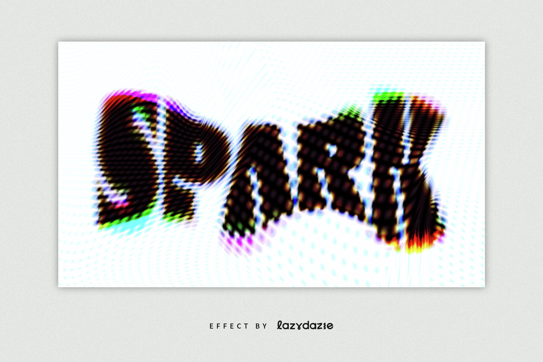 Warped Text Effect Mockup 5