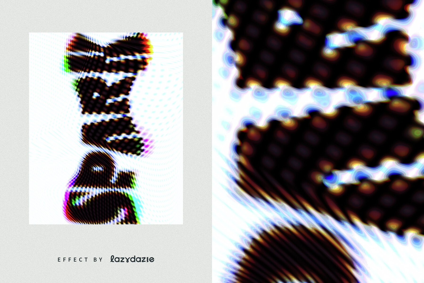 Warped Text Effect Mockup 6