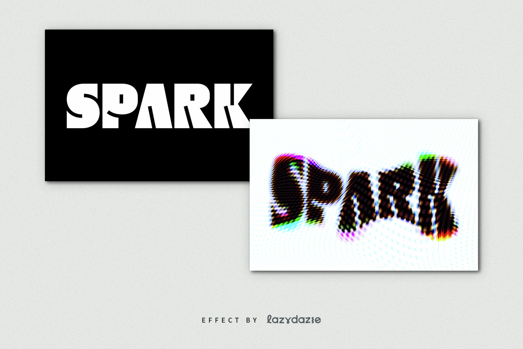 Warped Text Effect Mockup 7