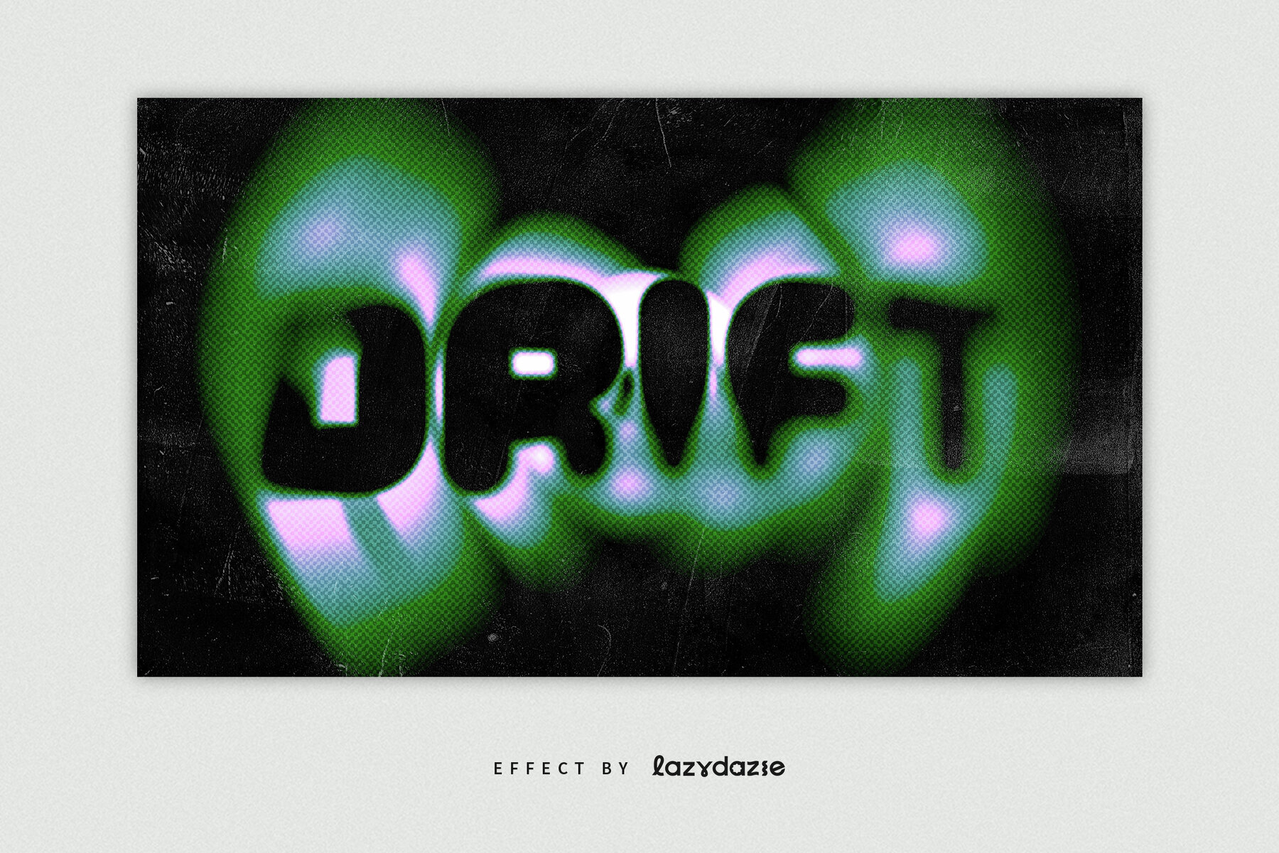 Distorted Text Effect Mockup 2