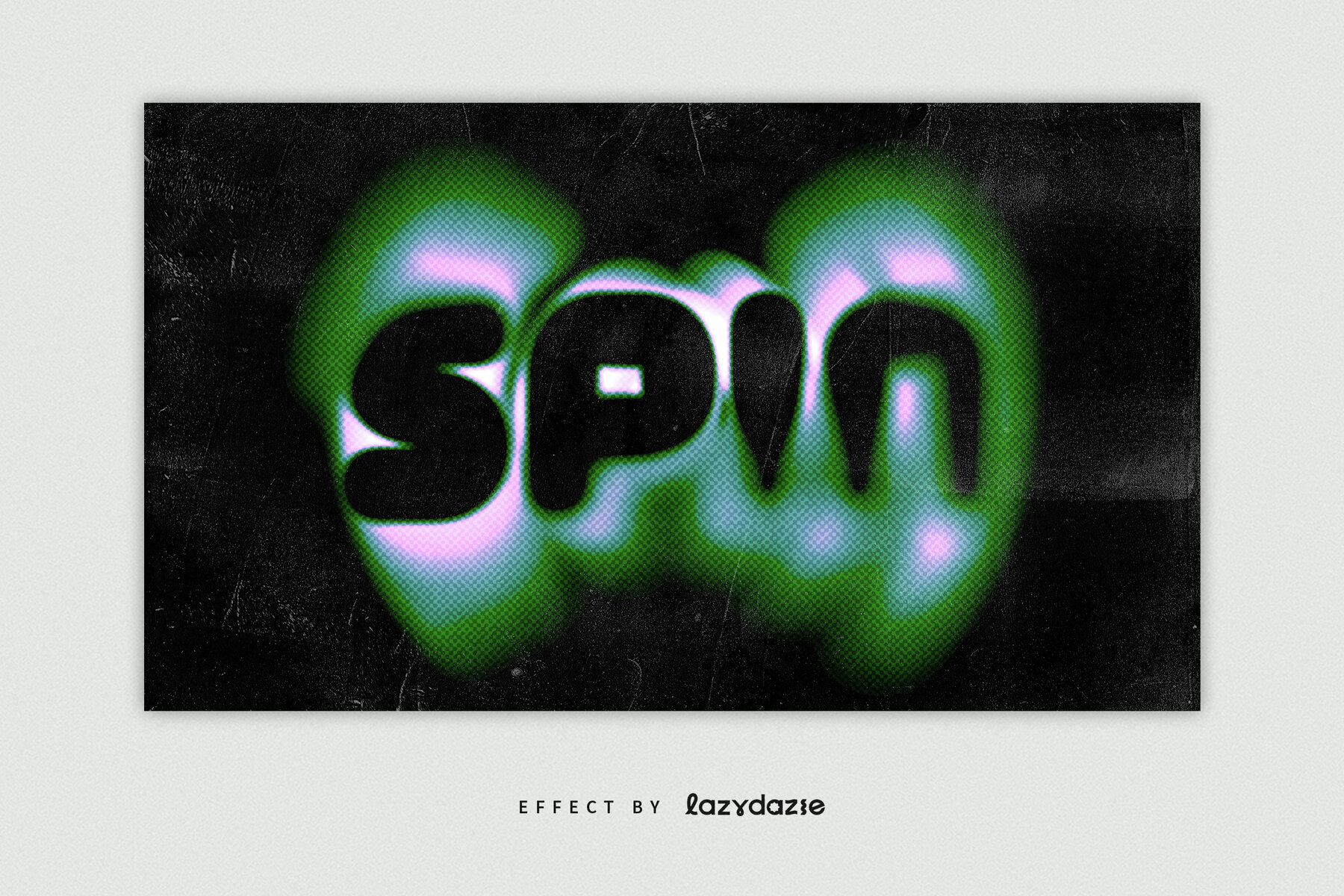 Distorted Text Effect Mockup 3