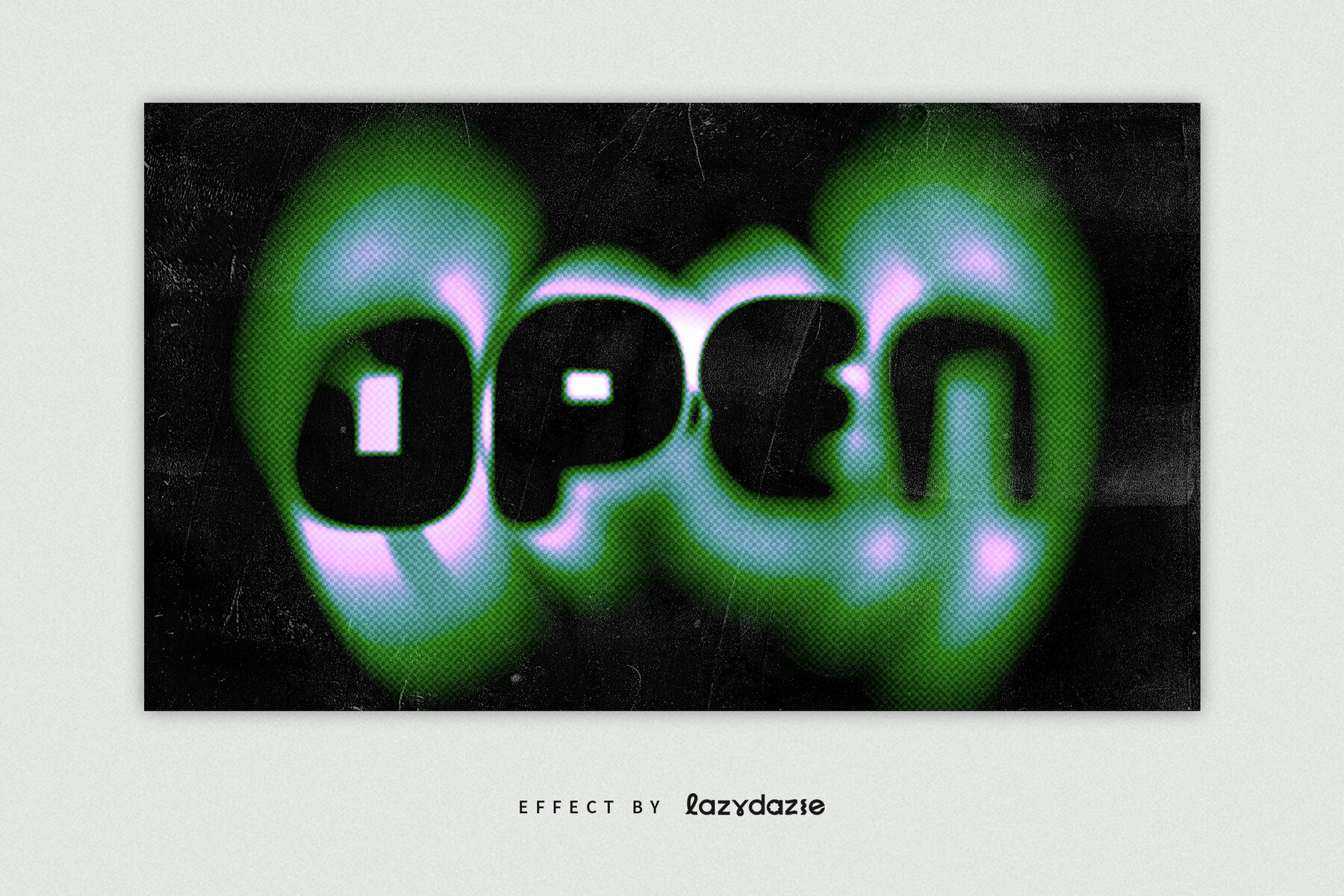 Distorted Text Effect Mockup 5