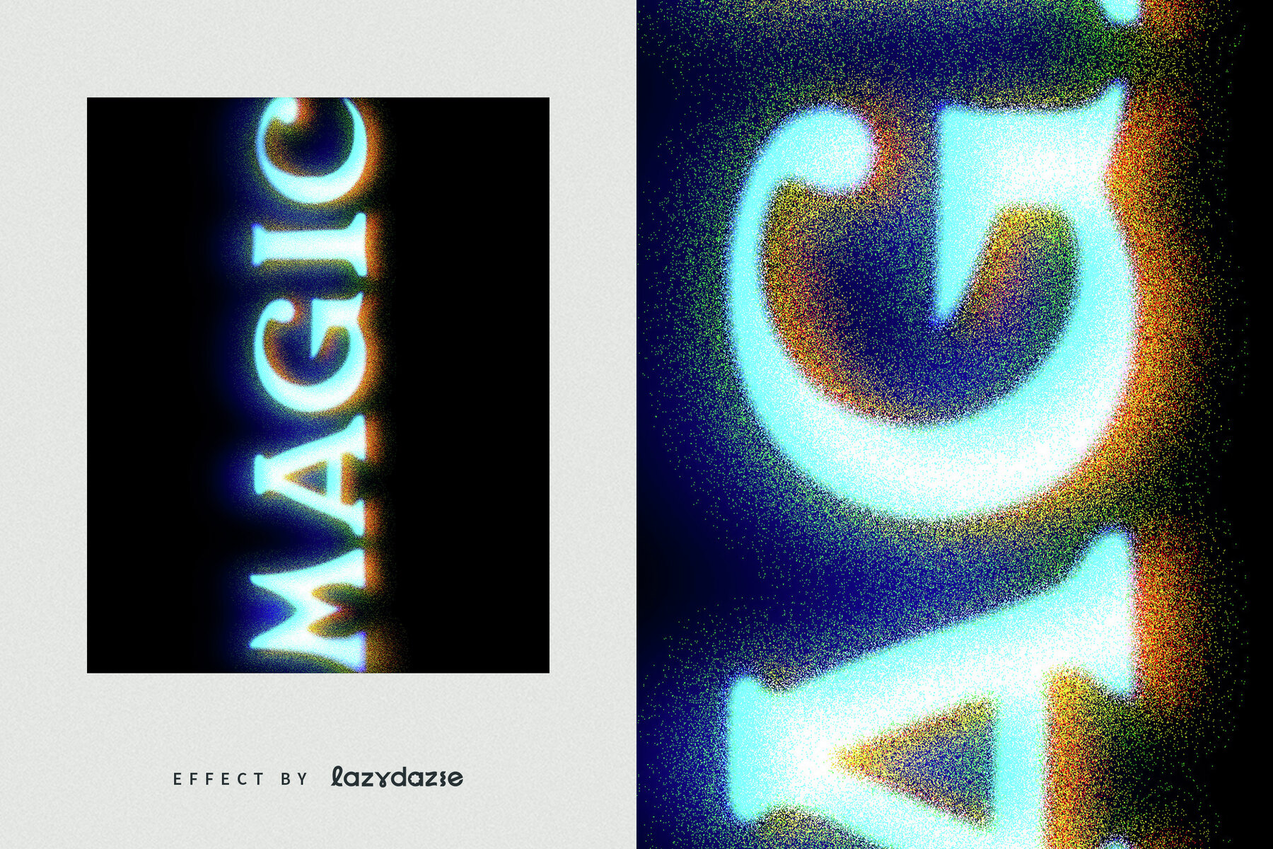 Dissolving Text Effect Mockup 6