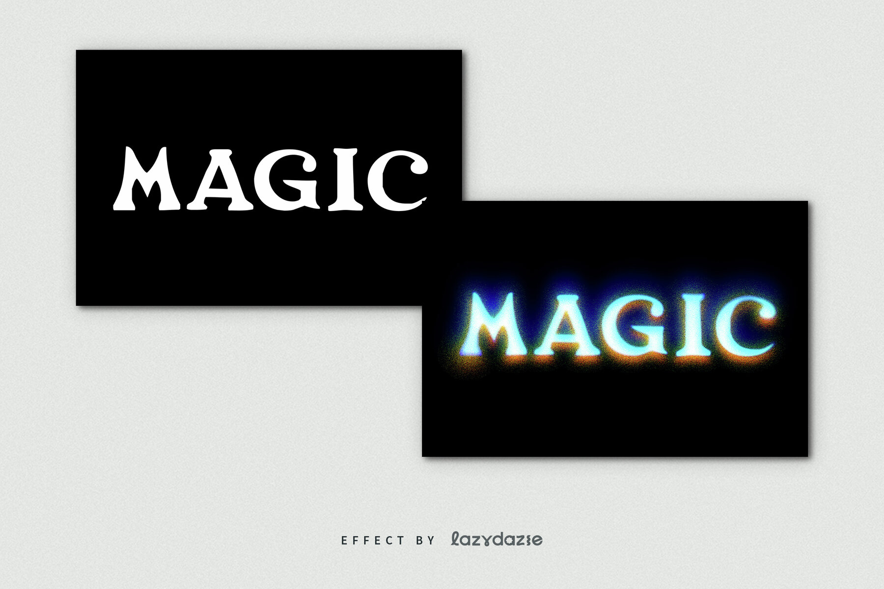 Dissolving Text Effect Mockup 7