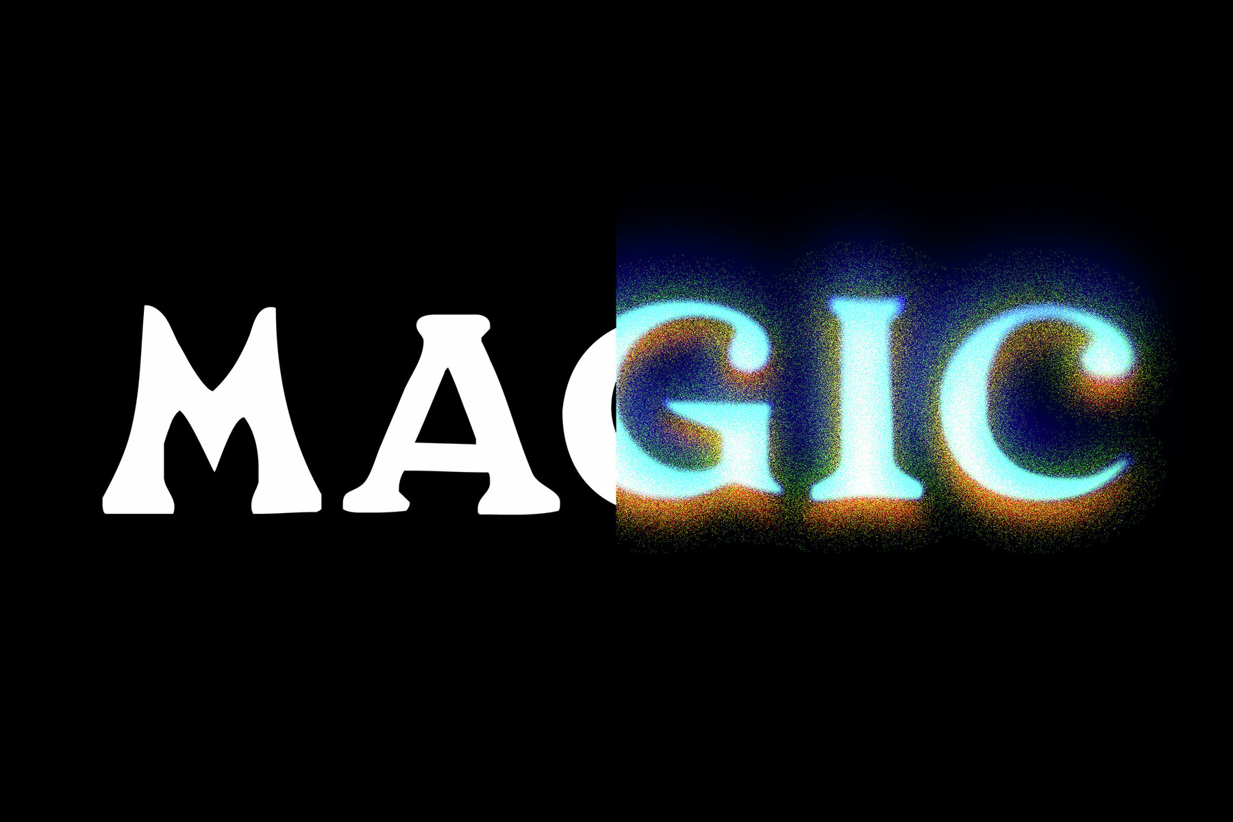 Dissolving Text Effect Mockup 8