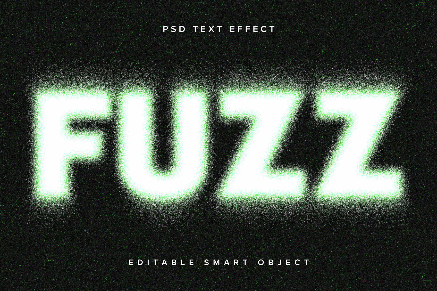 Green Dissolving Text Effect Mockup 1