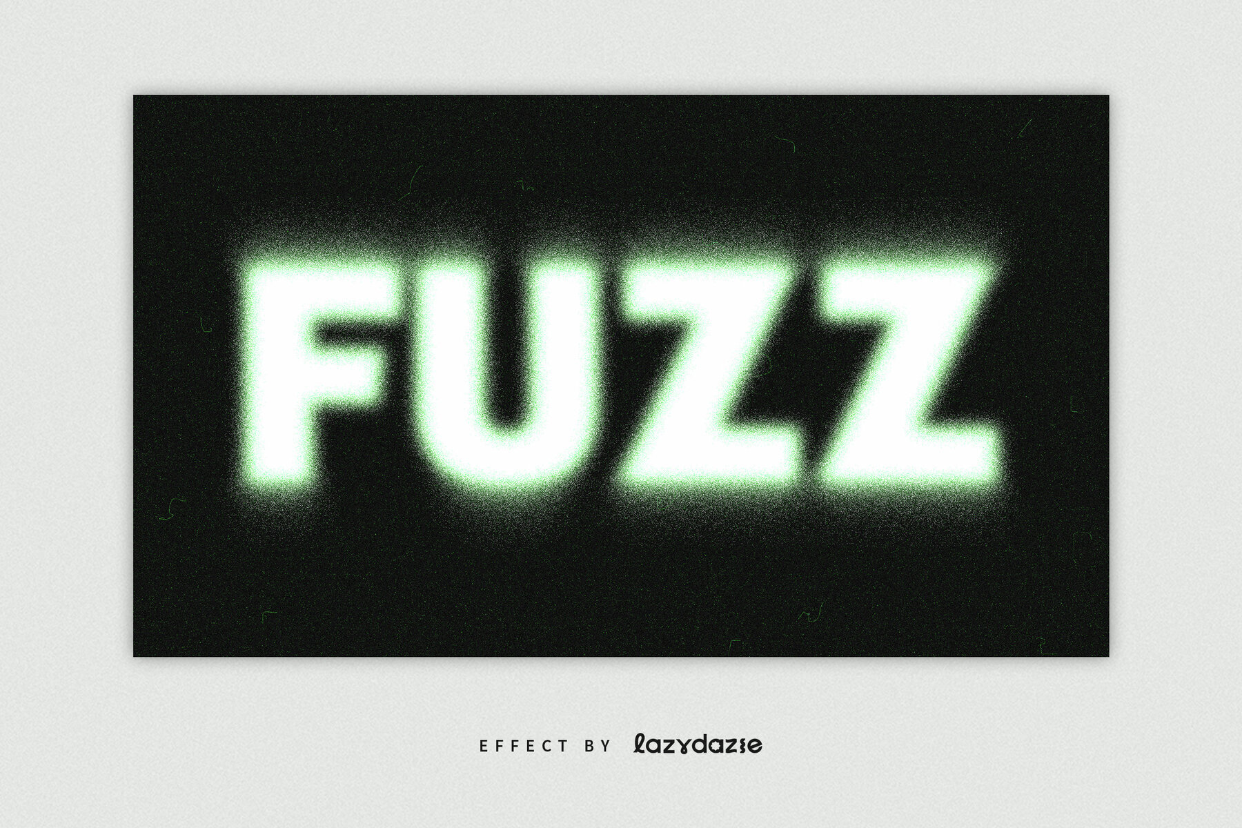 Green Dissolving Text Effect Mockup 2