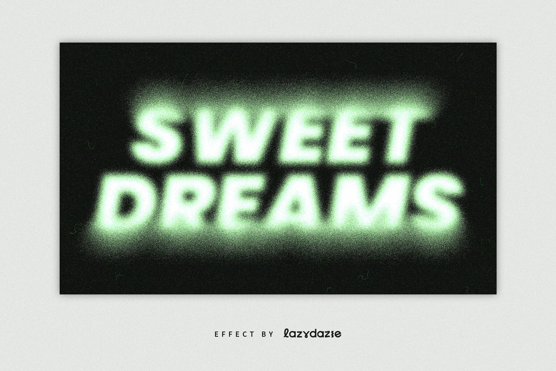 Green Dissolving Text Effect Mockup 3