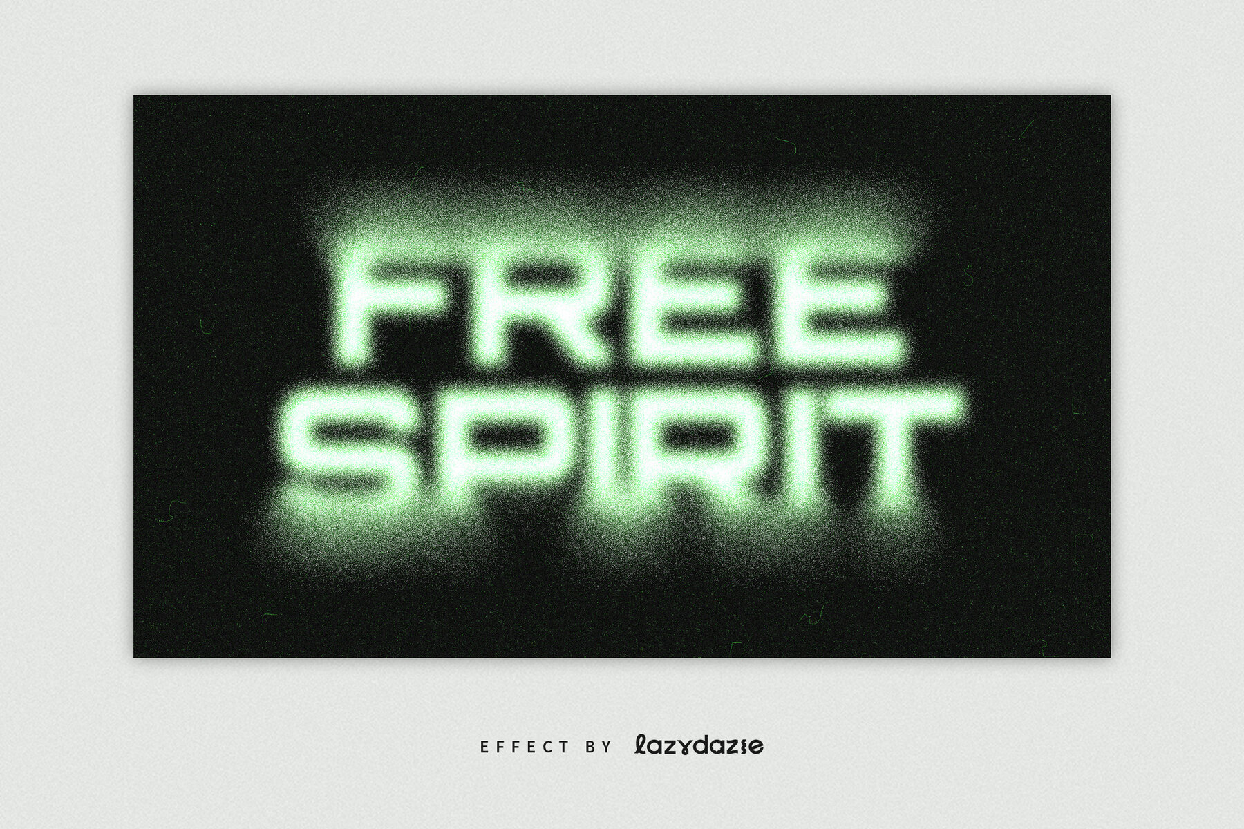 Green Dissolving Text Effect Mockup 4