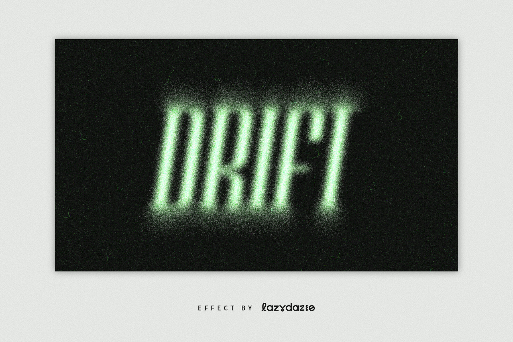 Green Dissolving Text Effect Mockup 5