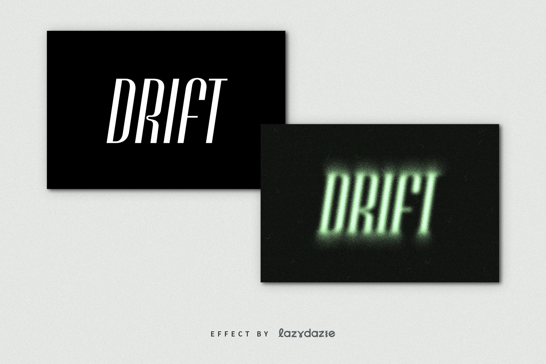 Green Dissolving Text Effect Mockup 7