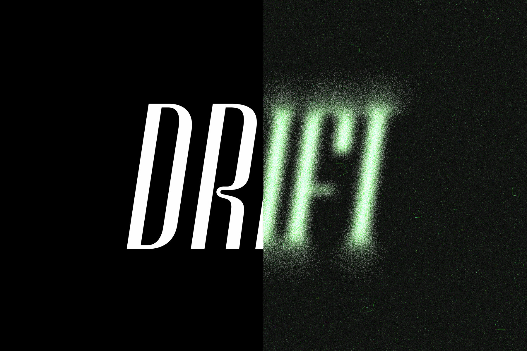 Green Dissolving Text Effect Mockup 8