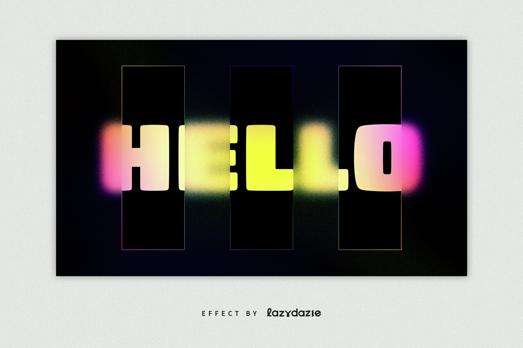 Frosted Glass Texture Text Effect Mockup 2