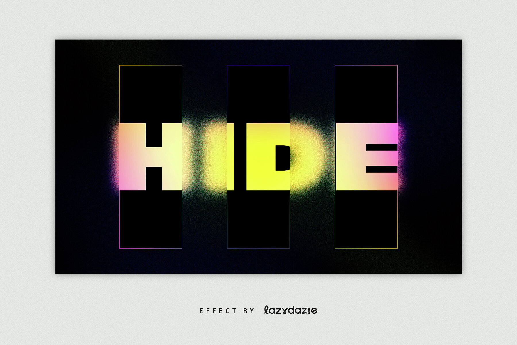 Frosted Glass Texture Text Effect Mockup 3