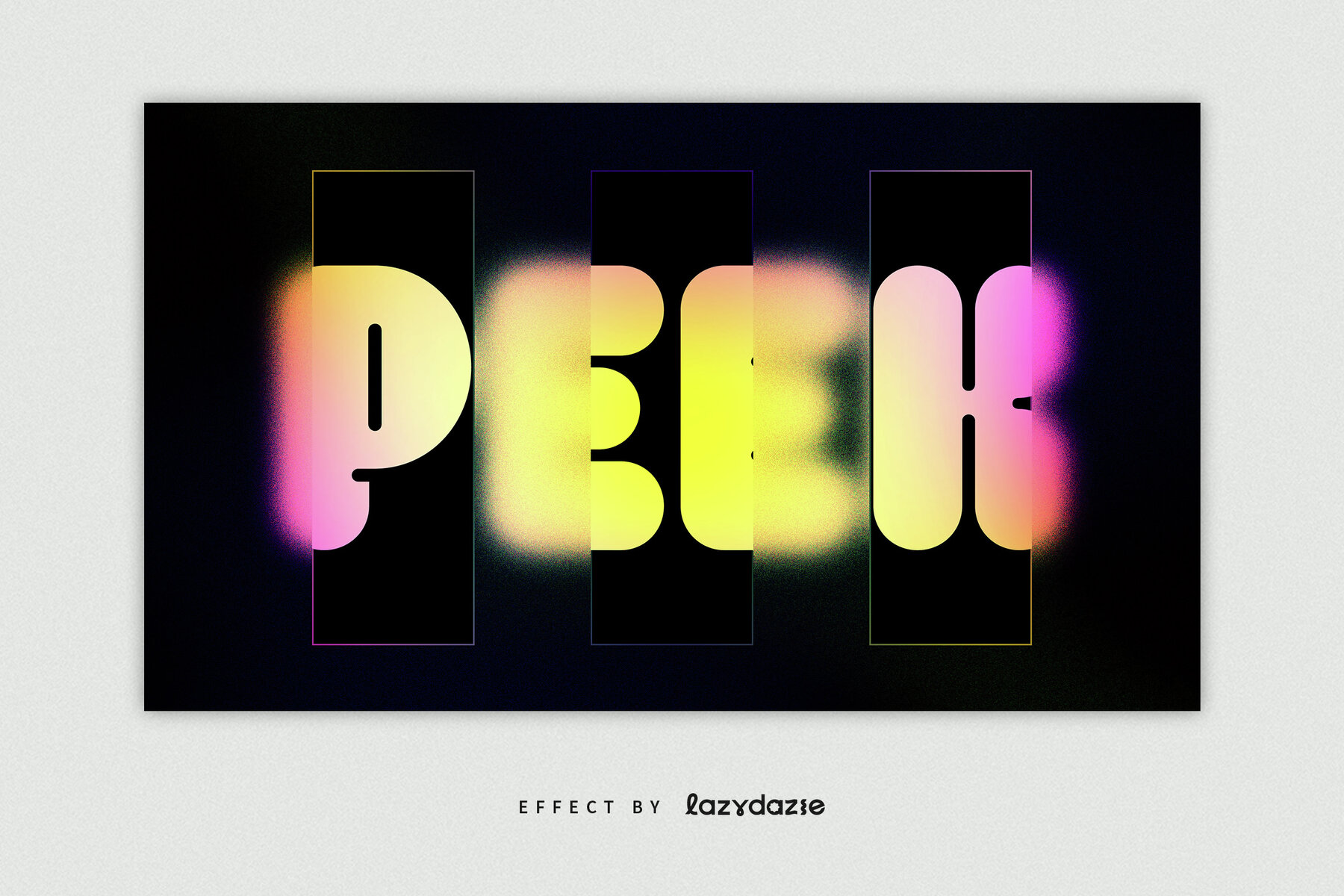 Frosted Glass Texture Text Effect Mockup 4