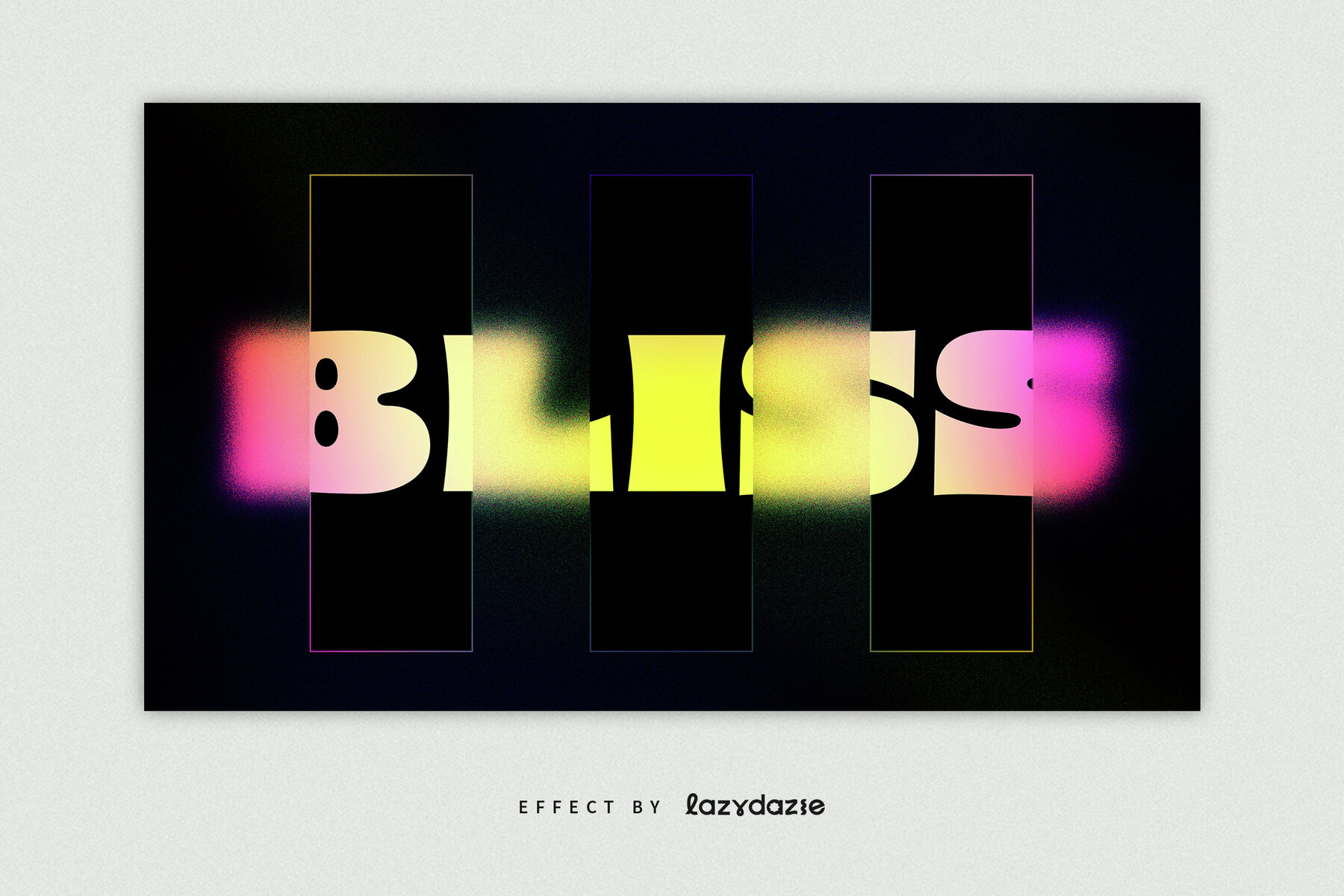 Frosted Glass Texture Text Effect Mockup 5