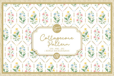 Cottagecore Pattern 2 Vintage Floral
