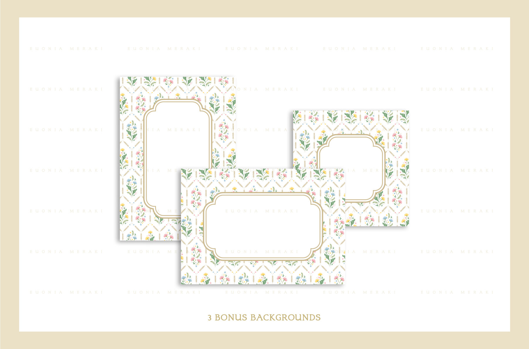 Cottagecore Pattern 2 Vintage Floral 4