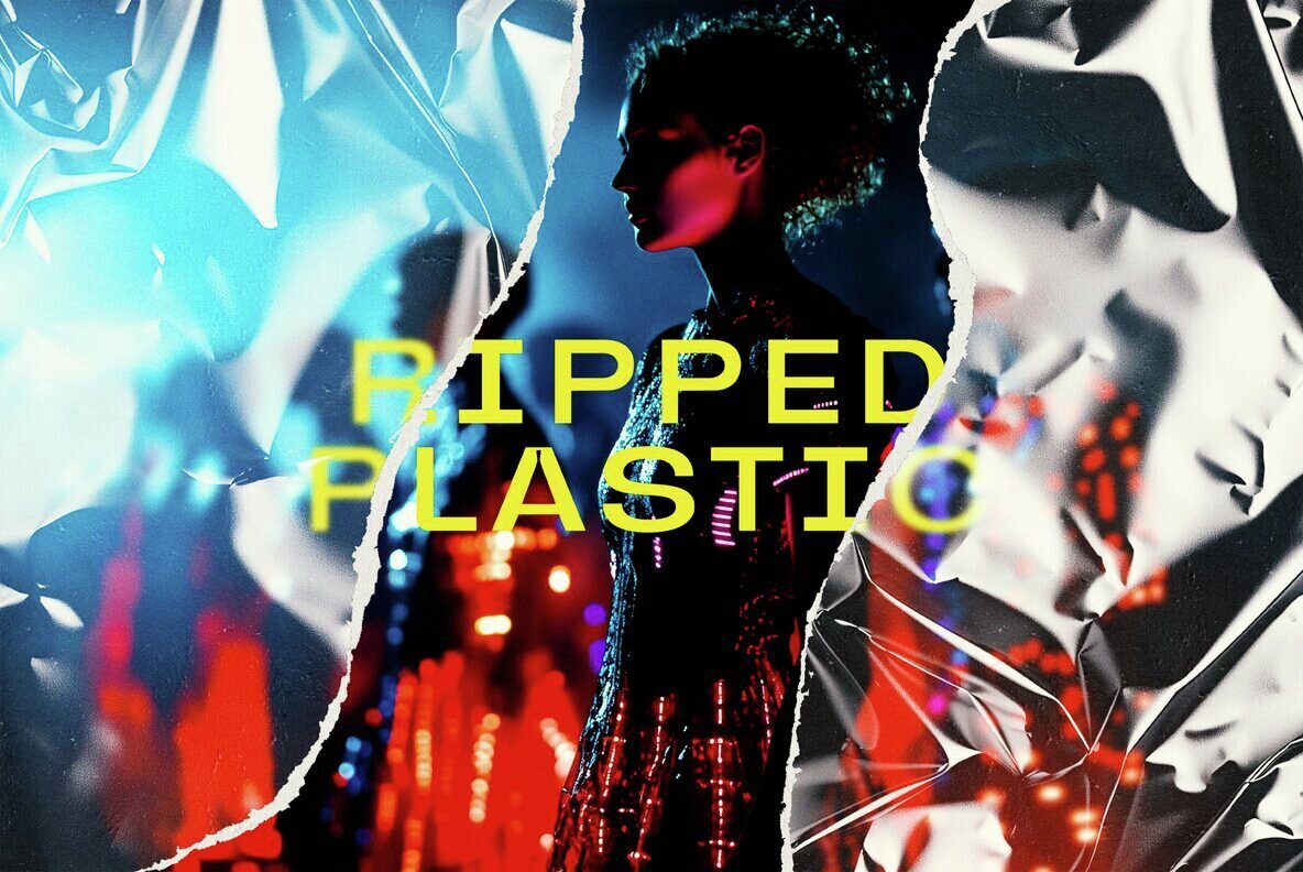 Ripped Plastic Photo Effect 1