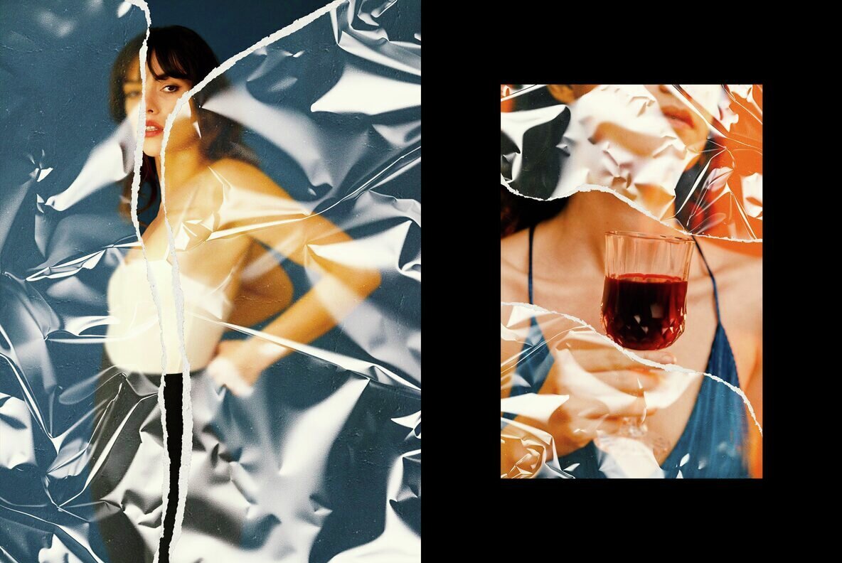 Ripped Plastic Photo Effect 2