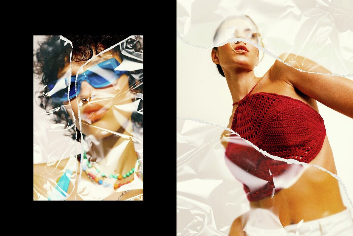 Ripped Plastic Photo Effect 6
