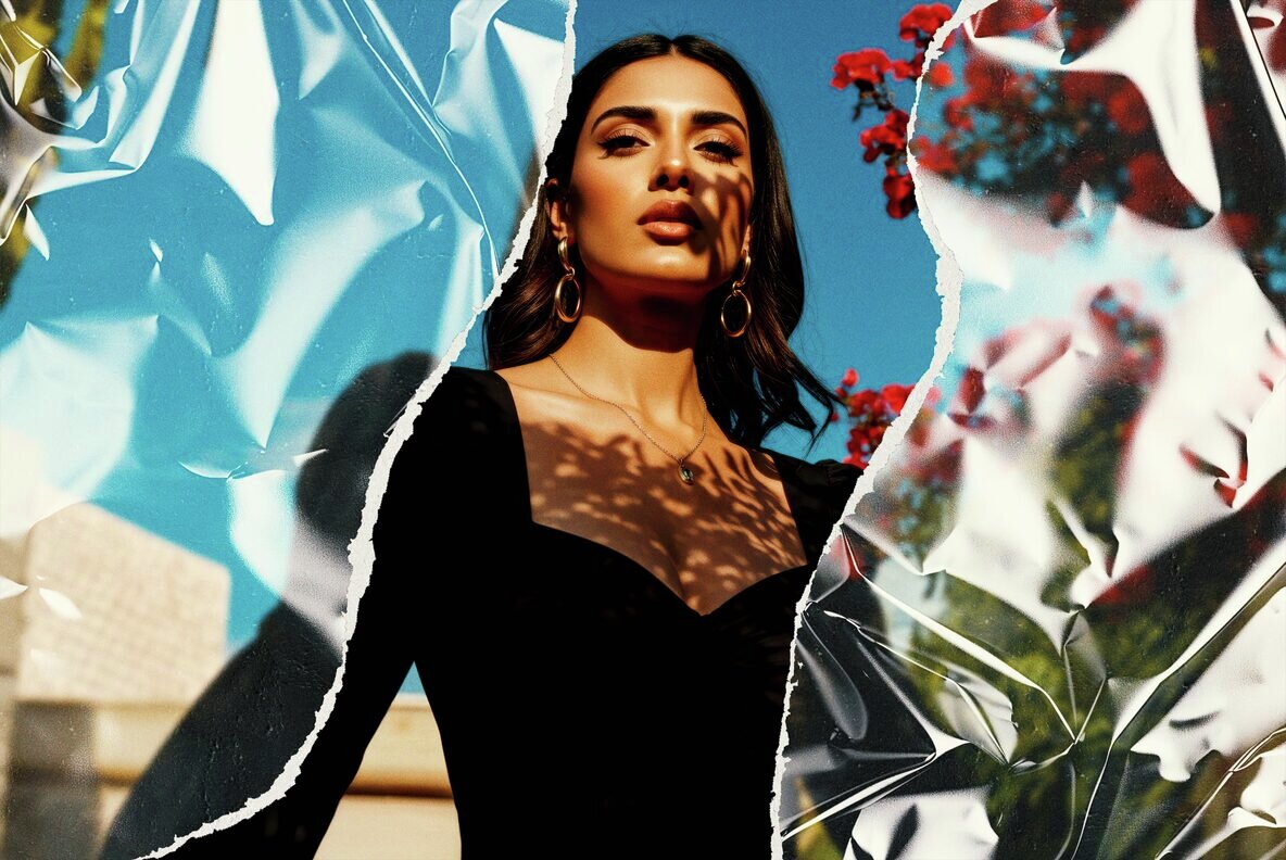 Ripped Plastic Photo Effect 7