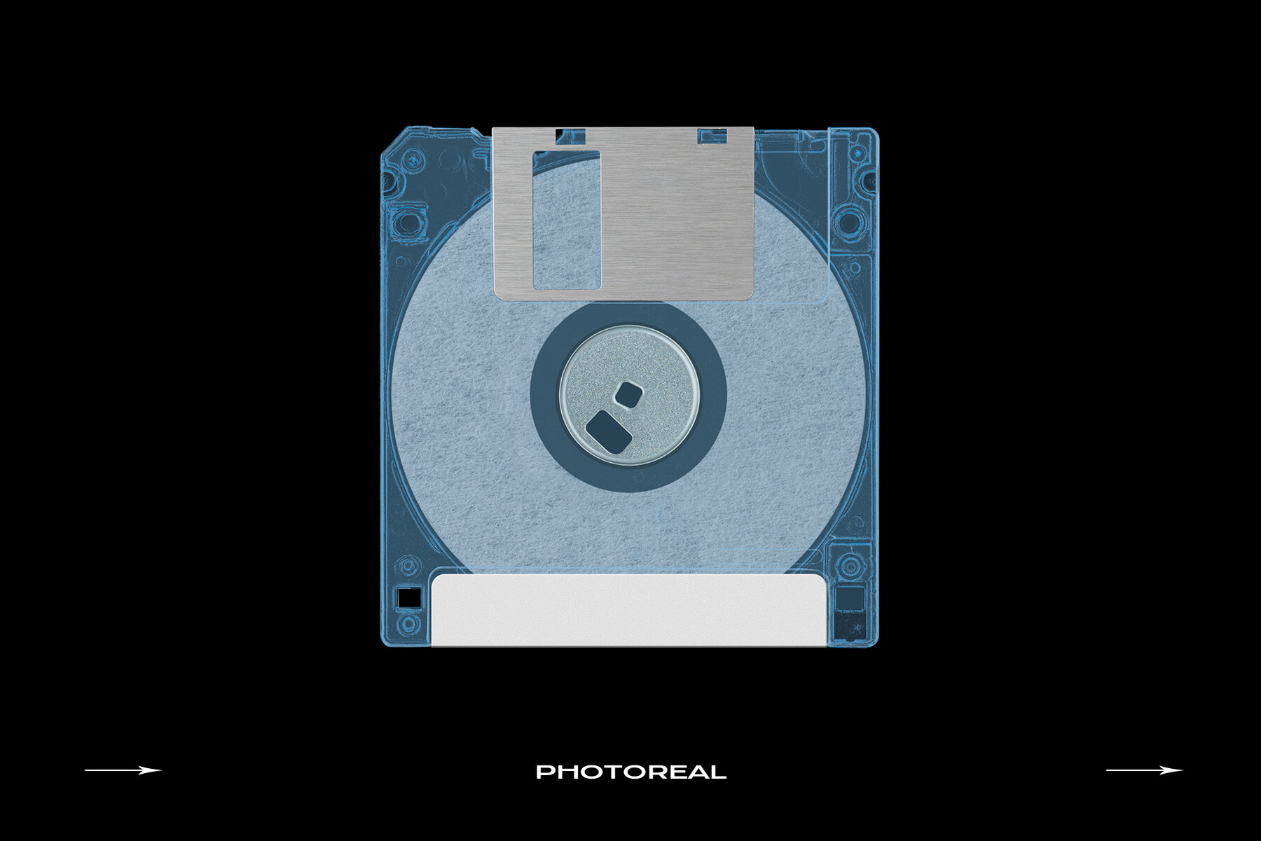 Floppy Disk Retro Mockup Template Bundle 10