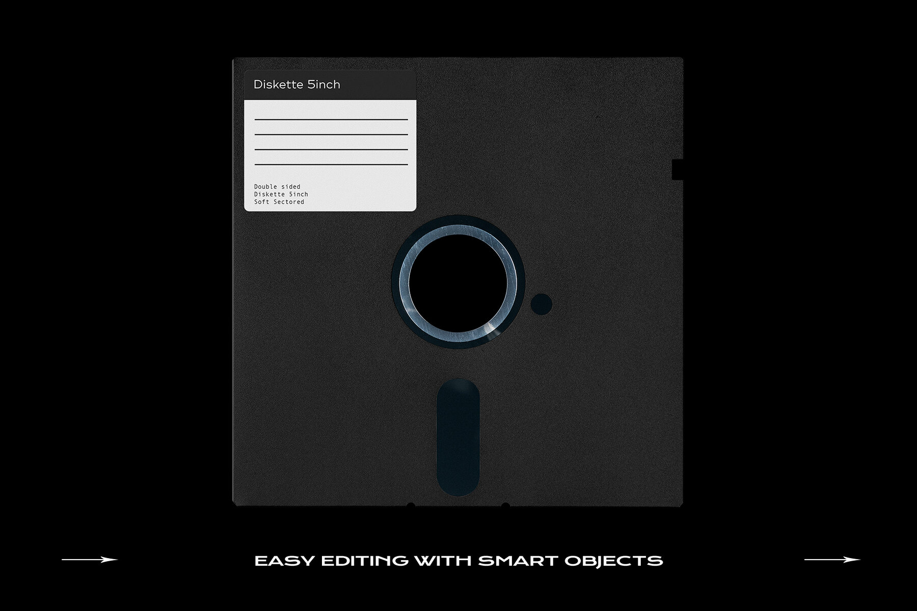 Floppy Disk Retro Mockup Template Bundle 23