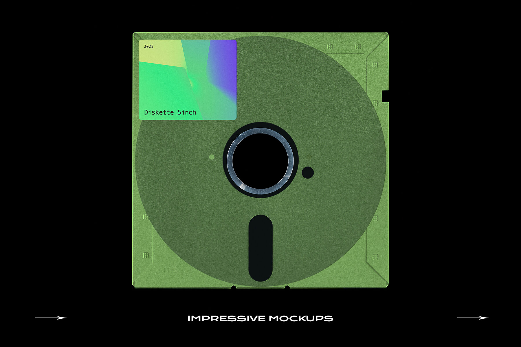 Floppy Disk Retro Mockup Template Bundle 26