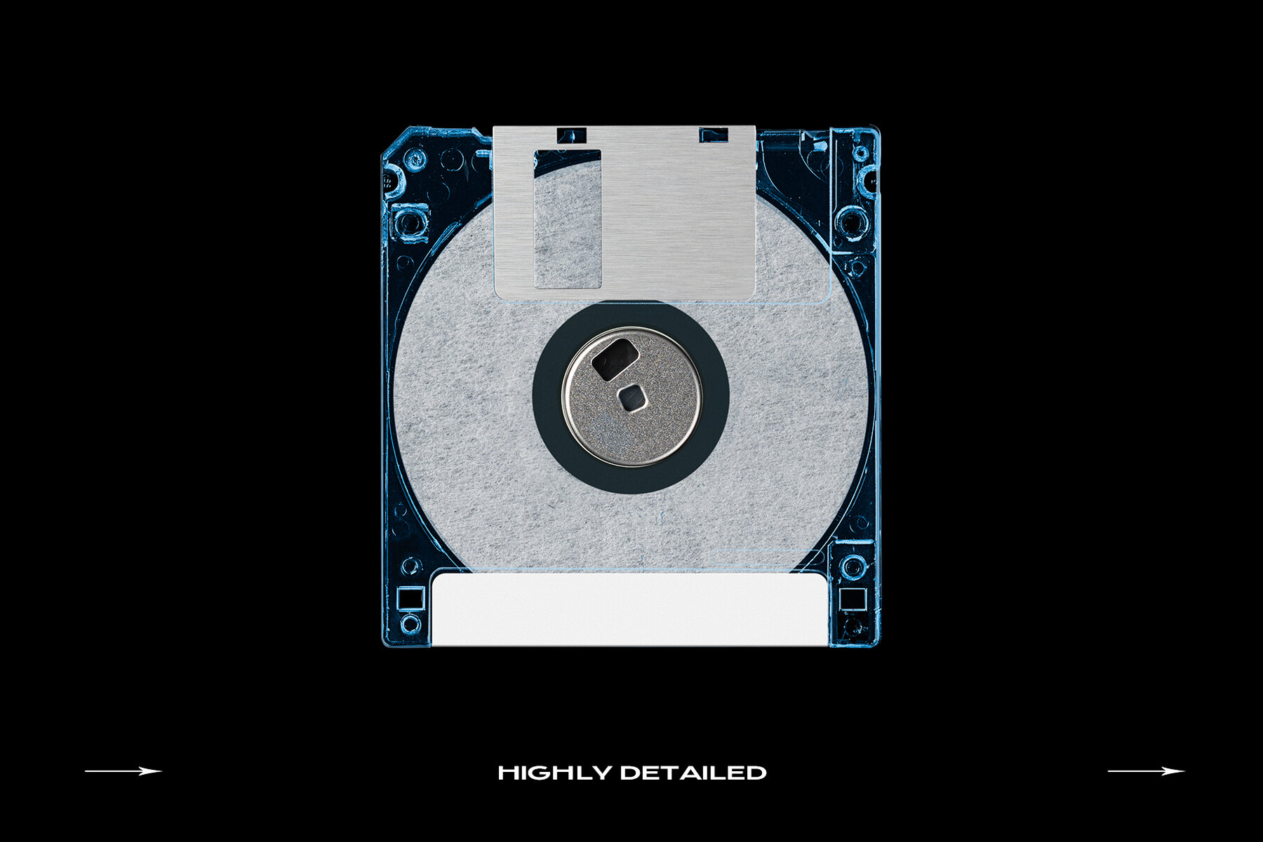 Floppy Disk Retro Mockup Template Bundle 28