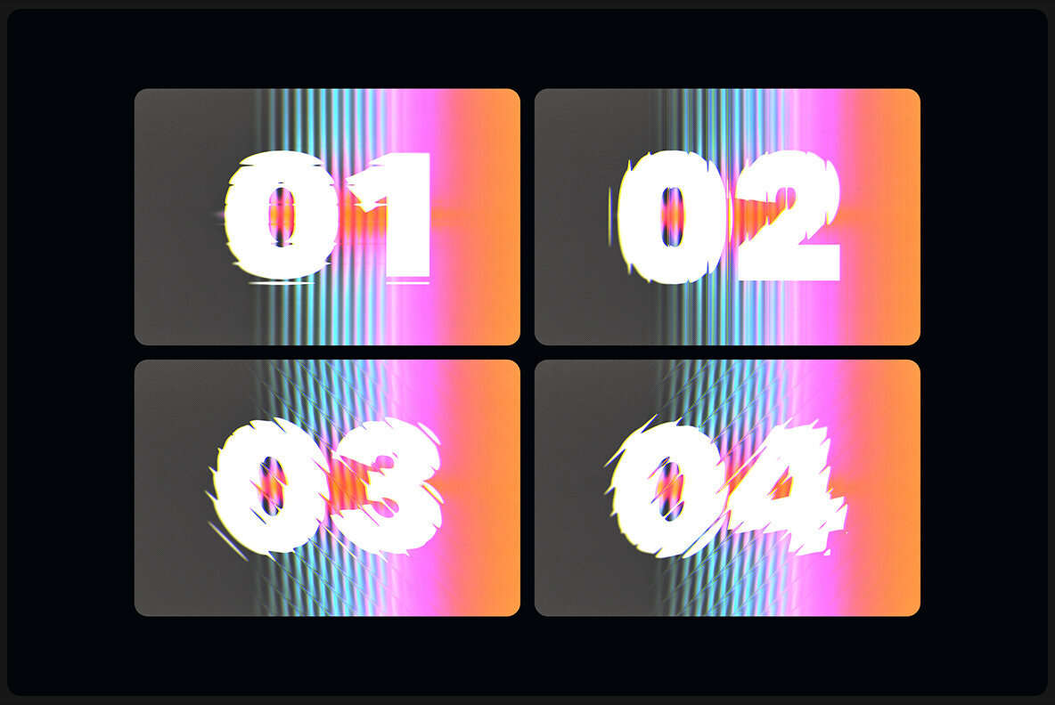 Ribbed Glass Text and Logos Effect 2