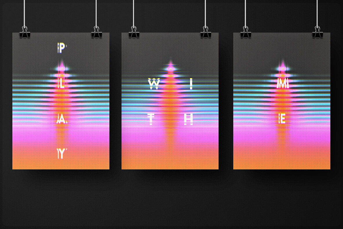 Ribbed Glass Text and Logos Effect 4