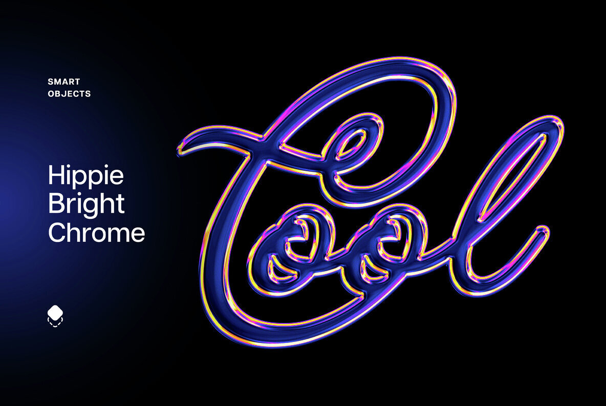Hippie Bright Chrome Text Effect 1