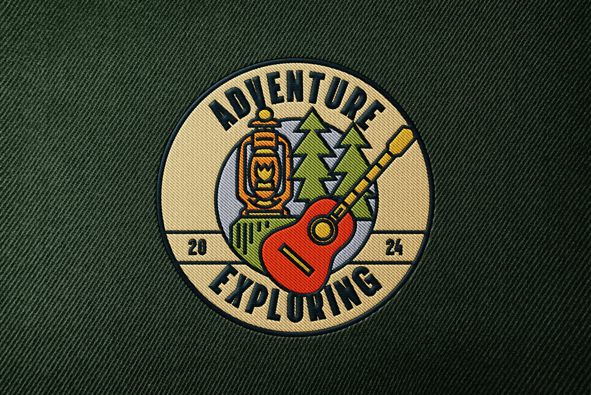 Patch Embroidery Logo Mockup 2