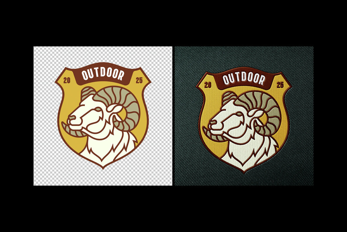 Patch Embroidery Logo Mockup 3