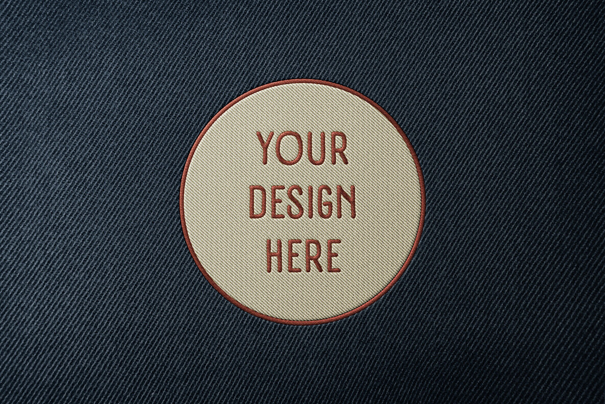 Patch Embroidery Logo Mockup 5