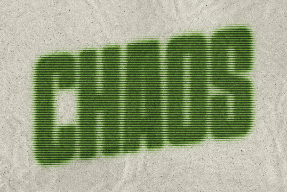 Lined Halftone Text Effect 4